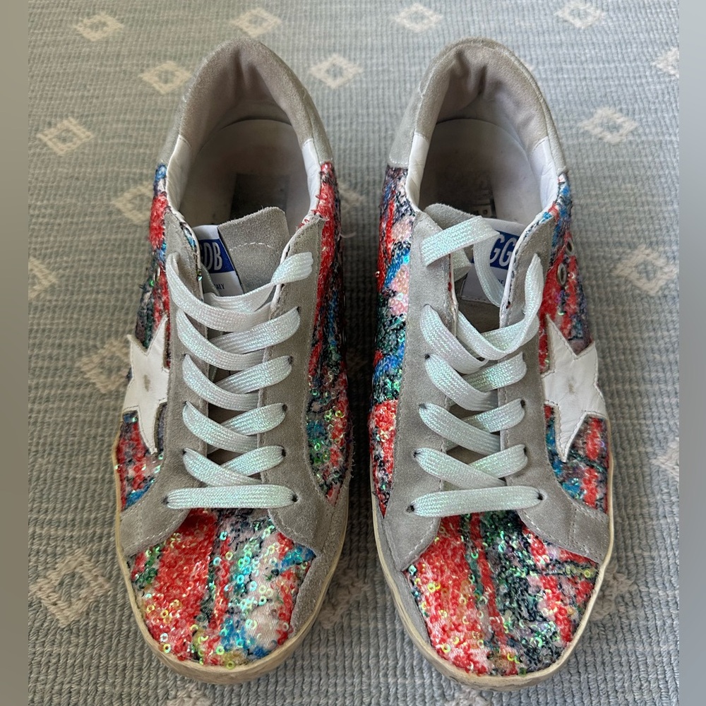 GOLDEN GOOSE SIZE 38 SPARKLY